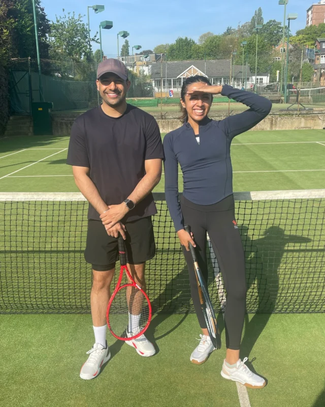 Adult players enjoying tennis at Metro Tennis