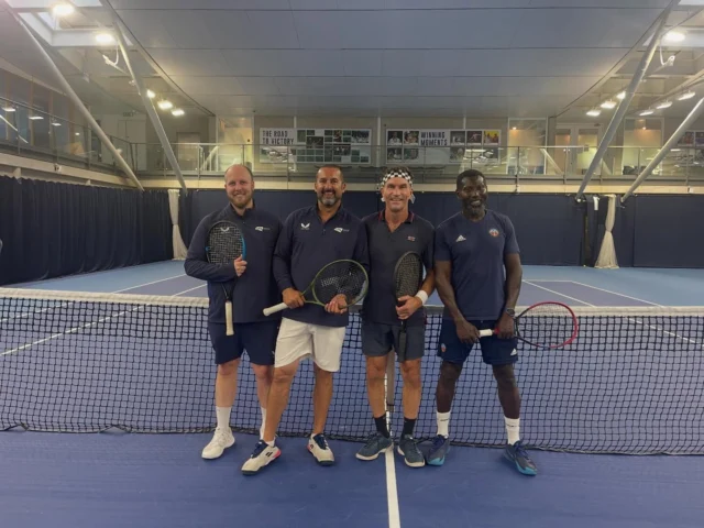 LTA and Morgan Stanley event with Pat Cash and the Metro Tennis team