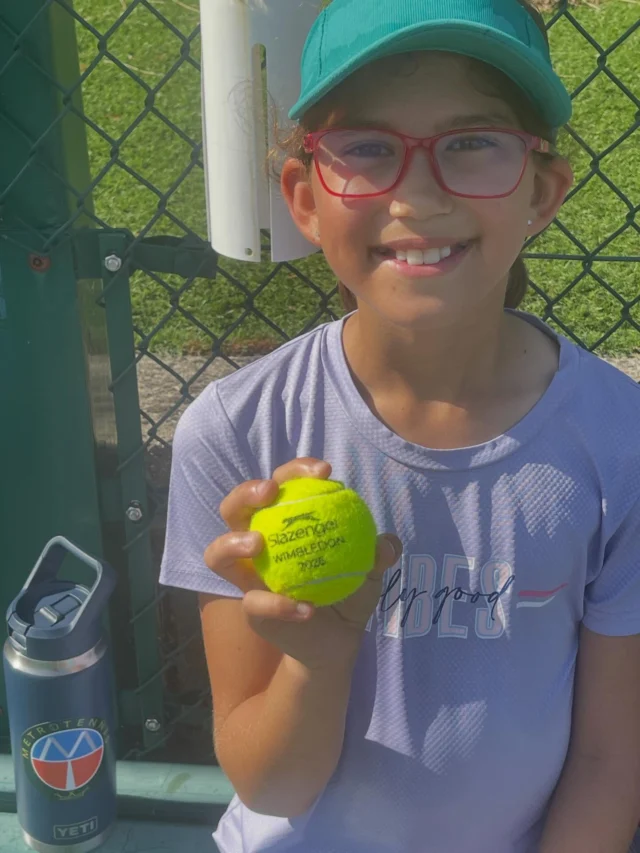 Junior player enjoying tennis at Metro Tennis