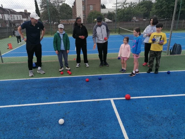 Metro Tennis inclusive coaching activity at Southfields